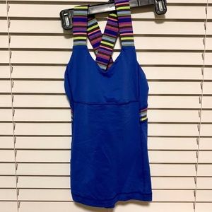 RARE Lululemon Tank with multicolor straps, size 4